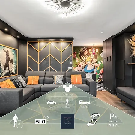 Disneyland-dream 8 Pers,2 Parking, Wifi Apartment Serris